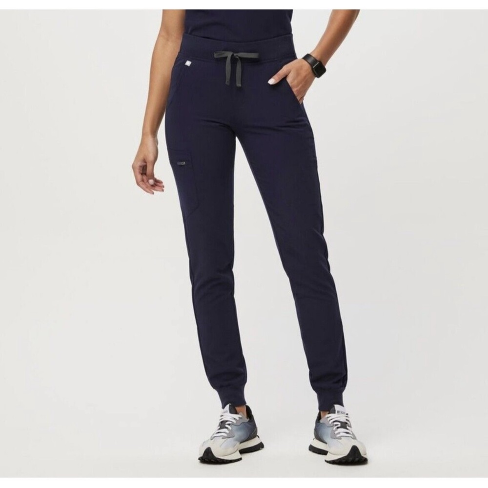 Figs Women's High Waisted Navy Jogger Pants